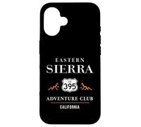 California Highway 395 Eastern Sierra Senderismo Adventure Club Carcasa para iPhone 16