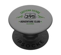 California Highway 395 Eastern Sierra Senderismo Adventure Club PopSockets PopGrip Adhesivo