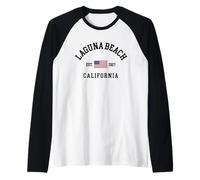 California Laguna Beach Viaje a Laguna Beach CA Vacaciones Camiseta Manga Raglan