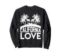 California Love Palmeras Vibraciones veraniegas de la Costa Oeste de Estados Unidos Sudadera