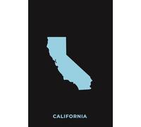 CALIFORNIA NEON BAY - Premium Lined Journal | 6" x 9" | Soft Cover | 120+ Pages: A High-Quality Writing Notebook - Ideal for School, Work, or Thoughtful Gifts