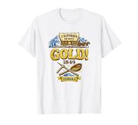 California o Busto 1849 Gold Rush Historia Camiseta