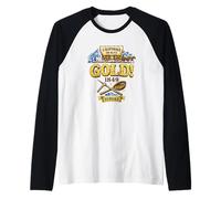 California o Busto 1849 Gold Rush Historia Camiseta Manga Raglan