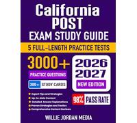 California POST Exam Study Guide 2026-2027: Comprehensive Review, Proven Strategies, 5 Full-Length Practice Tests and Detailed Answer Explanations | 300+ Study Cards