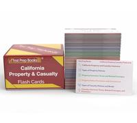 California Property and Casualty Insurance License Exam Study Cards: California Property and Casualty Exam Prep and Practice Test Questions [Full Color Cards]