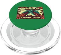California Redwood National Park Árboles Gigantes Retro al Aire Libre PopSockets PopGrip para MagSafe