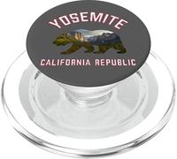 California Republic Bear Yosemite Valley National Park Flag PopSockets PopGrip para MagSafe