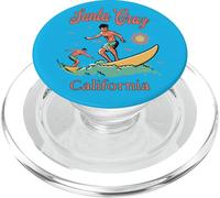 California Santa Cruz CA Surfer Surfing Beach Vacaciones PopSockets PopGrip para MagSafe