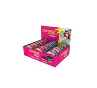 California Scent Ambientador de Coche en Lata - Fragancia Duradera y Ajustable (30 Días) - Set de 12 Unidades - 6 Cereza 2 Coche Nuevo y 1 de Hielo Vainilla Fresa y Delicidas Doradas