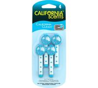 California Scents - Ambientador de Coche con Fragancia, Olor y Esencias a Limpio, bastones de ventilación, 4 unidades