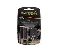 California Scents Ambientador de Coche en Bastones de Ventilación - Fragancia Duradera de Hielo - 4 Unidades con Ajuste Personalizable del Aroma, Ideal para Cualquier Vehículo