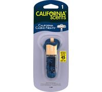 California Scents Ambientador de Coche en Botella Colgante - Fragancia Duradera de Noche de Casino (Hasta 45 Días) - Fácil de Colgar y Disfrutar de Aromas Atrevidos y Relajantes, 1 Unidad