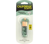 California Scents Ambientador de Coche en Botella Colgante - Fragancia Duradera de Secuoya (Hasta 45 Días) - Fácil de Colgar y Disfrutar de Aromas Atrevidos y Relajantes, 1 Unidad