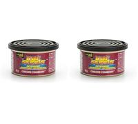 California Scents Ambientador de coche en Lata - Fragancia Duradera de Arándanos (Hasta 30 Días) - Control de Intensidad de Olor para un Ambiente Fresco y Personalizado en tu Coche, 42g (Paquete de 2)