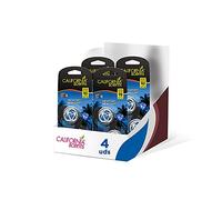 California Scents Ambientador de Coche - Minidifusores 4 Pack - Fragancia Duradera de Coche Nuevo (Hasta 90 Días) - Ajusta la Intensidad del Aroma para Ventilación, Sin Bloquear el Flujo de Aire