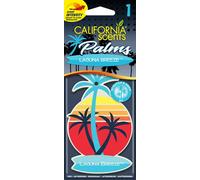 California Scents Ambientador de Coche - Papel en Forma de Palma - Aroma Intenso de Brisa Marina - Fragancia Duradera y Versátil para Coche, Hogar u Oficina, Disfruta de una Experiencia Única