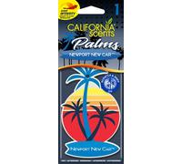 California Scents Ambientador de Coche - Papel en Forma de Palma - Aroma Intenso de Coche Nuevo - Fragancia Duradera y Versátil para Coche, Hogar u Oficina, Disfruta de una Experiencia Única