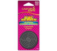 California Scents Ambientador de coche en Lata - Fragancia Duradera de Cereza (Hasta 30 Días) - Control de Intensidad de Olor para un Ambiente Fresco y Personalizado en tu Coche, 42g