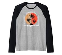 California Summer Vacation, Sunshine, Take me to The Beach Camiseta Manga Raglan