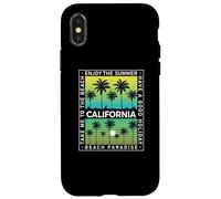 California Summer vibes Wave sunshine, Take me to the beach Carcasa para iPhone X/XS