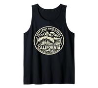 California Surf Oso Retro Vintage West Coast Since Sunrise Camiseta sin Mangas