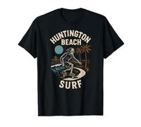 California Surfing Huntington Beach Surf Retro Hombres Surfs Up Camiseta