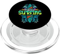 California Surfing Tabla de Surf Surfista Playa Océano Olas PopSockets PopGrip para MagSafe