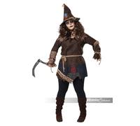 Women's Plus Size Creepy Scarecrow Fancy Dress Costume 1X