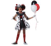 California Trajes Miedo Payaso Rojo Globo Infantil Niña Disfraz Halloween 00586