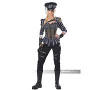 California Trajes Steampunk Capitán Gótico Adulto Mujer Disfraz Halloween 00891