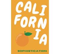 CALIFORNIA - USA Orange, White Preppy Room Decor Aesthetic, Decorative Books, Coffee Table Books Decor, Lined Journal, Travel Journal, Writing, Notebook, Bookshelf Decor.
