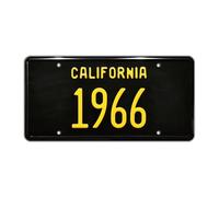 California Vintage Hot Rod | 1966 | Metal Stamped Vanity License Plate
