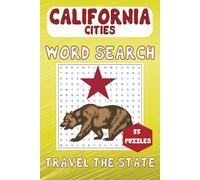 California Word Search Book: Cities and Towns| 6x9 inches | 55 puzzles | Easy to Read