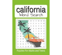 California Word Search puzzle Book: California and related themed word search with 55 puzzles, 110 pages, 6"X9" easy to read