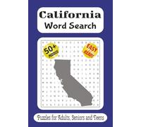 California word search puzzle book: Word Searches with Easy to Read Print about California, States, West Coast and More / 6x9 inches, 110 pages / 50 ... Gift for Vacations, Holidays and Free Times
