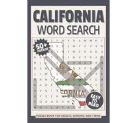 California Word Search Puzzle Book: Word Searches with Easy to Read Print about California, US state of California, California Travel and More | 6x9 ... Gift for Vacations, Holidays and Relaxation