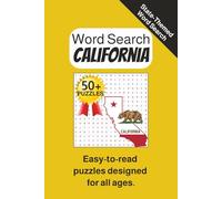 California Word Search Puzzle Book: Word Searches with Easy to Read Print about the State of California │6x9 inches, 110 pages │55 puzzles, Gift for Vacations, Holidays, and Down Time