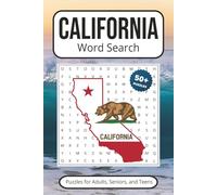 California Word Search: Puzzles With Easy to Read Print about the Golden State | 6x9 inches 110 pages | 50+ Puzzles… Gift for Vacations, Holidays, Travel Games