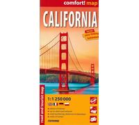 Californie 1/1.250.000 (carte grand format laminée). California (Carte Laminée Routière et Touristique Comfort! Map)