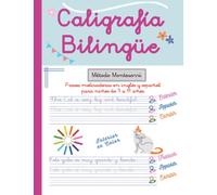 CALIGRAFÍA BILINGÜE EN COLOR.: Letra ligada escolar con frases cortas en inglés y en español para mejorar la comprensión. (Calligrafía C. Hermon Bilingüe)