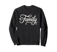 Caligrafía con Texto en inglés Family Love Heart Sudadera