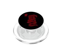 Caligrafía de dragón mítico Chino Rojo/diseño de Tai chi PopSockets PopGrip para MagSafe