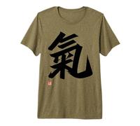 Caligrafía energética de Caracteres japoneses Qi Kanji Camiseta Premium