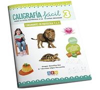 Caligrafia fácil 3: Inicio en la Escritura | Trazado de letras y Consonantes en mayúscula: T, L Y F: Caligrafía Educación Infantil (Niños de 3 a 5 años Educación Infantil y Educación Especial)