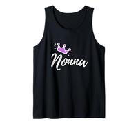 Caligrafía Italiana Nonna Abuela Abuela Rosa Corona Camiseta sin Mangas