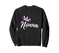 Caligrafía Italiana Nonna Abuela Abuela Rosa Corona Sudadera