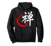 Caligrafía Zen Kanji Símbolo Japón Cultura Tradicional de Japón Sudadera con Capucha