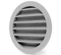 calimaero® WSGG Rejilla de Ventilación con Mosquitera 160mm Aluminio Fundido Robusto, Rejilla Ventilacion Redonda para Autocaravanas, Caseta de Jardín, Garaje, Estable a los rayos UV a prueba de óxido