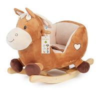 Calimero Peluche Cheval à Bascule 60cm | Silla de Balancín para Niños con Cinturón de Seguridad | balancín | bebé