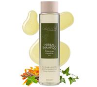 CALINACHI Champú hidratante a base de hierbas sin sulfatos, 300 ml - Caléndula, raíz de regaliz y hedera | Vitaminas A/E/F | Limpieza suave, hidratación y brillo - Aceite de mentha y naranja, sin